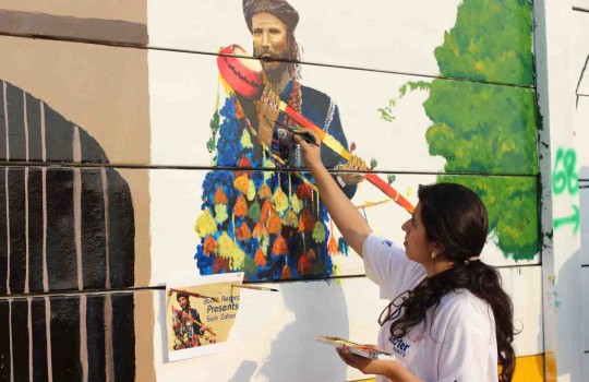 Painting on the wall: Street artists bring works to the masses